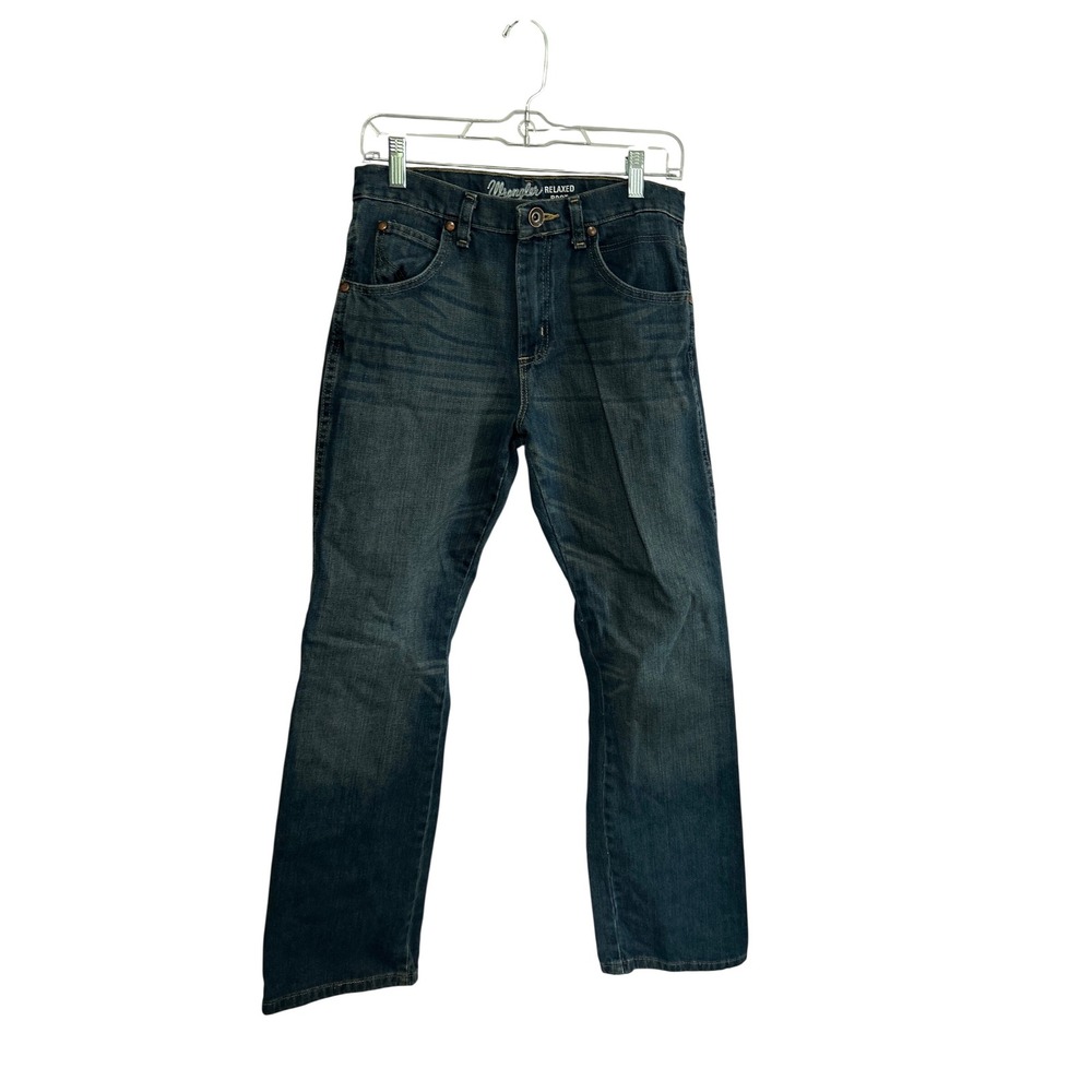 Wrangler Retro Boys Relaxed Bootcut Jeans Dark Wash Denim 10BRT20NS Size 16 Reg